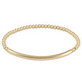 Bliss Bar Textured Gold 3mm Bracelet