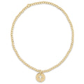 Classic Gold 2mm Bracelet - Blessed Small Gold Disc