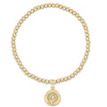 Classic Gold 3mm Bracelet - Protection Gold Disc