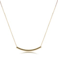 16" Necklace Gold - Bliss Bar Smooth Gold
