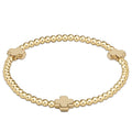 egirl Signature Cross 3mm Gold Bracelet - Gold